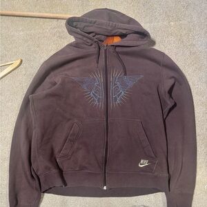 Vintage Nike Brown Full Zip Hoodie